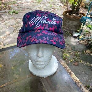Disney Parks Minnie Mouse Navy and Pink Cap Hat NWT